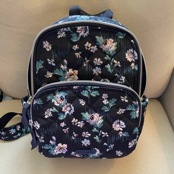 Campus Backpack Performance Twill Navy Garden NWT Vera Bradley - Brandclub - Vera Bradley Women main image 4